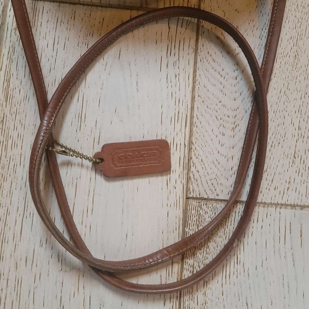 COACH True Vintage Kimball Zip Half Moon Crossbody Bag Classic British Tan - Picture 7 of 15